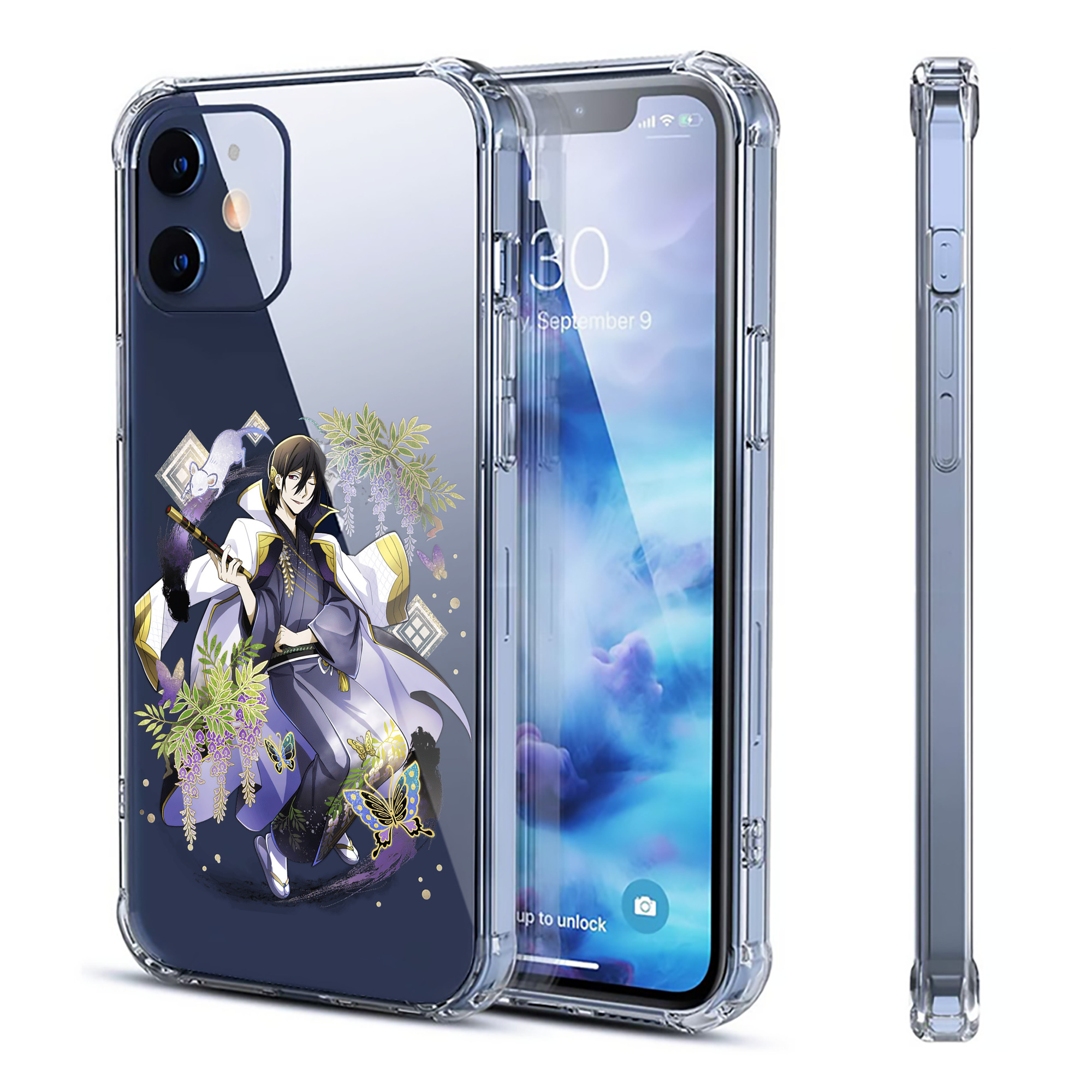 （画像用） 文豪ストレイドッグス Bungo Stray Dogs 【iPhone 12シリーズ対応】透明スマホケース（クリアソフトケース）